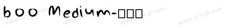 boo Medium字体转换